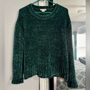 ❤️CHRISTIAN SIRIANO❤️ Emerald Green Chenille Sweater Size M